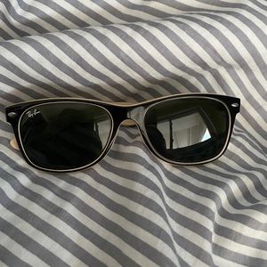 Black and Cream New Wayfarers Ray Ban